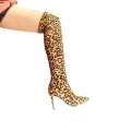2019 Heels Women Thigh High boots Snakeskin Print Sexy A130 Ladies Women Winter Over Knee Boots Shoes